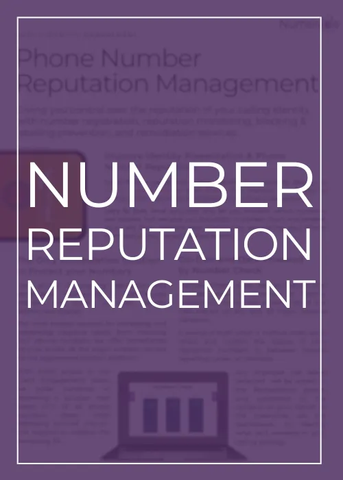 Numeracle's Number Reputation Management Handout